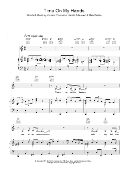 page one of Time On My Hands (Piano, Vocal & Guitar Chords)