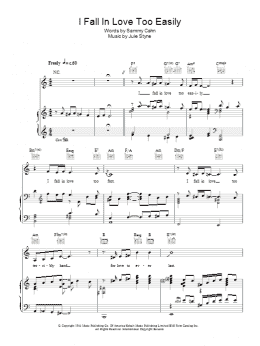 page one of I Fall In Love Too Easily (Piano, Vocal & Guitar Chords)