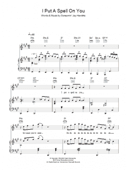 page one of I Put A Spell On You (Piano, Vocal & Guitar Chords)