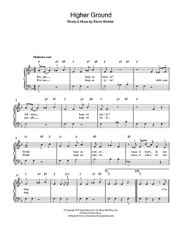 page one of Higher Ground (Beginner Piano (Abridged))