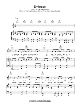 page one of Embrace (Piano, Vocal & Guitar Chords)