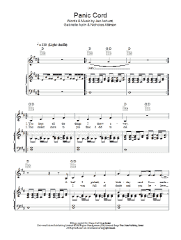 page one of Panic Cord (Piano, Vocal & Guitar Chords)