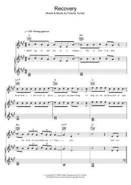 page one of Recovery (Piano, Vocal & Guitar Chords)
