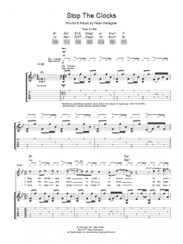 page one of Stop The Clocks (Guitar Tab)
