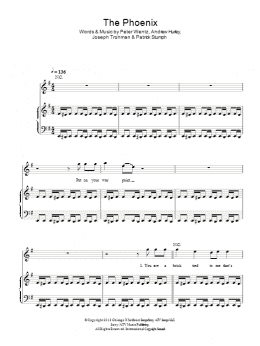 page one of The Phoenix (Piano, Vocal & Guitar Chords)