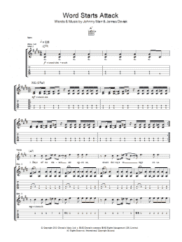 page one of Word Starts Attack (Guitar Tab)