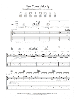 page one of New Town Velocity (Guitar Tab)