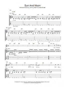 page one of Sun And Moon (Guitar Tab)