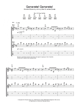 page one of Generate! Generate! (Guitar Tab)