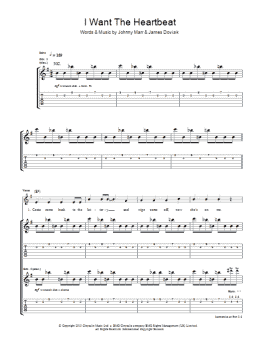 page one of I Want The Heartbeat (Guitar Tab)