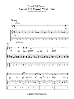 page one of Don't Sit Down 'Cause I've Moved Your Chair (Guitar Tab)