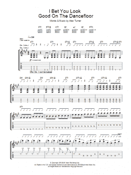 page one of I Bet You Look Good On The Dance Floor (Guitar Tab)