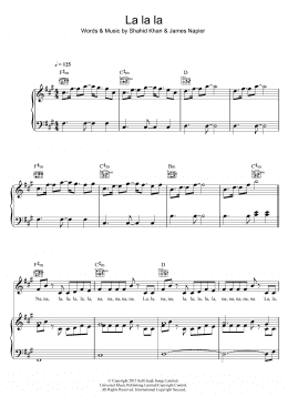page one of La La La (featuring Sam Smith) (Piano, Vocal & Guitar Chords)