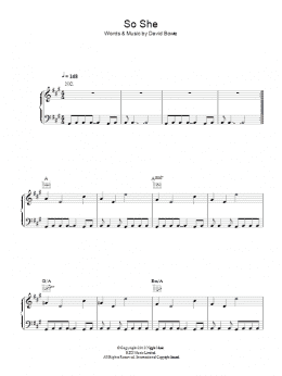 page one of So She (Piano, Vocal & Guitar Chords)