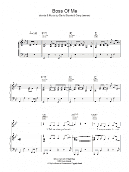 page one of Boss Of Me (Piano, Vocal & Guitar Chords)