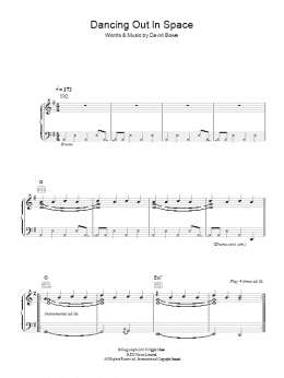 page one of Dancing Out In Space (Piano, Vocal & Guitar Chords)