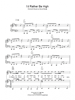 page one of I'd Rather Be High (Piano, Vocal & Guitar Chords)