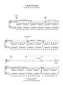 page one of Love Is Lost (Piano, Vocal & Guitar Chords)