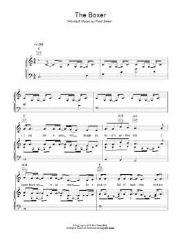 page one of The Boxer (Piano, Vocal & Guitar Chords)