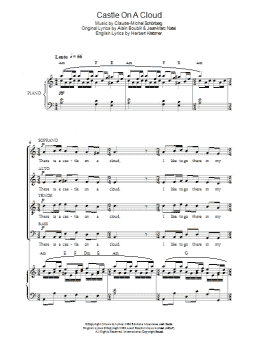 page one of Castle On A Cloud (from Les Miserables) (Choir)