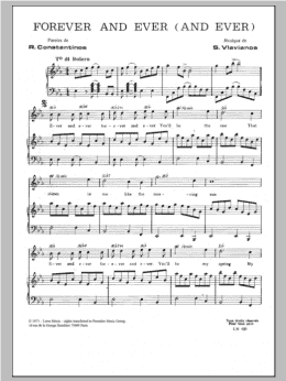 page one of Forever And Ever (And Ever) (Piano & Vocal)