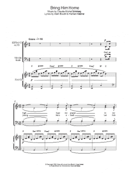 page one of Bring Him Home (from Les Miserables) (Choir)