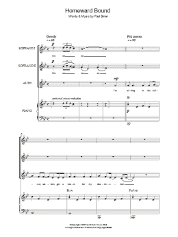 page one of Homeward Bound (Choir)