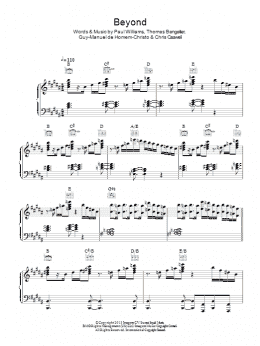 page one of Beyond (Piano, Vocal & Guitar Chords)