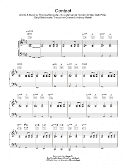 page one of Contact (Piano, Vocal & Guitar Chords)