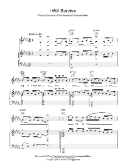 page one of I Will Survive (Piano, Vocal & Guitar Chords)