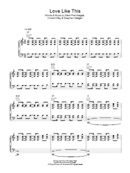 page one of Love Like This (Piano, Vocal & Guitar Chords)