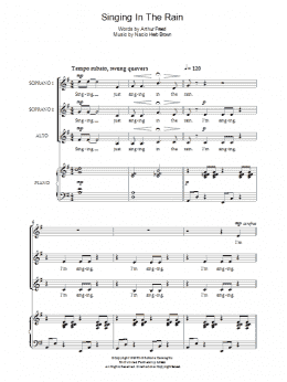 page one of Singin' In The Rain (Choir)