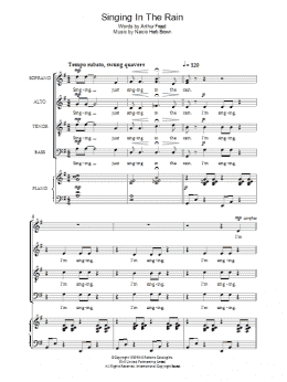 page one of Singin' In The Rain (Choir)