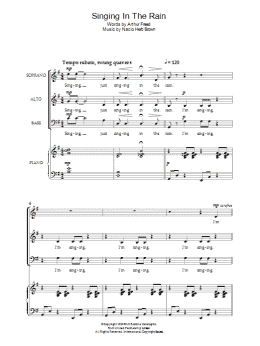 page one of Singin' In The Rain (Piano, Vocal & Guitar Chords)