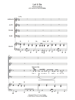 page one of Let It Be (arr. Simon Foxley) (SATB Choir)