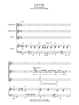 page one of Let It Be (Choir)