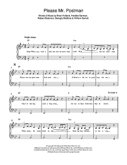 page one of Please Mr. Postman (Beginner Piano (Abridged))
