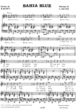 page one of Bahia Blue (Piano & Vocal)