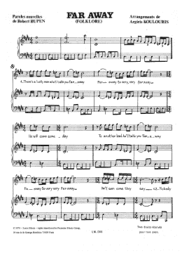 page one of Far Away (Piano & Vocal)