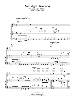 page one of Moonlight Serenade (Piano, Vocal & Guitar Chords)