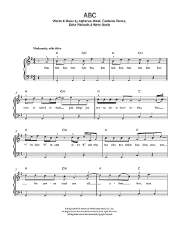 page one of ABC (Beginner Piano)