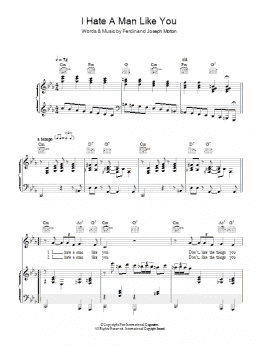 page one of I Hate A Man Like You (Piano, Vocal & Guitar Chords)