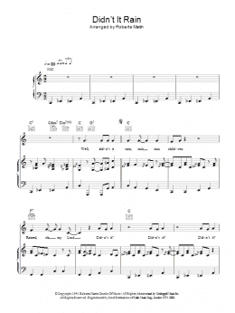 page one of Didn't It Rain (Piano, Vocal & Guitar Chords)