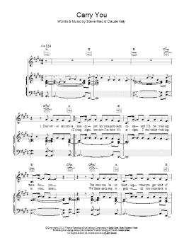 page one of Carry You (Piano, Vocal & Guitar Chords)