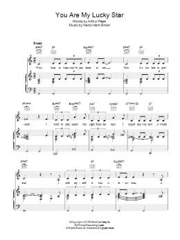 page one of You Are My Lucky Star (Piano, Vocal & Guitar Chords)