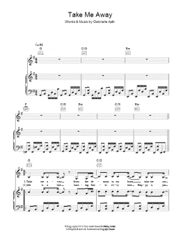 page one of Take Me Away (Piano, Vocal & Guitar Chords)