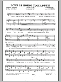 page one of Love Is Going To Happen (Piano & Vocal)
