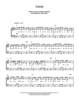 page one of Candy (Beginner Piano (Abridged))