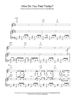 page one of How Do You Feel Today? (Piano, Vocal & Guitar Chords)