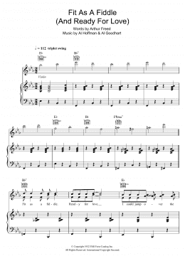 page one of Fit As A Fiddle (from 'Singin' In The Rain') (Piano, Vocal & Guitar Chords)